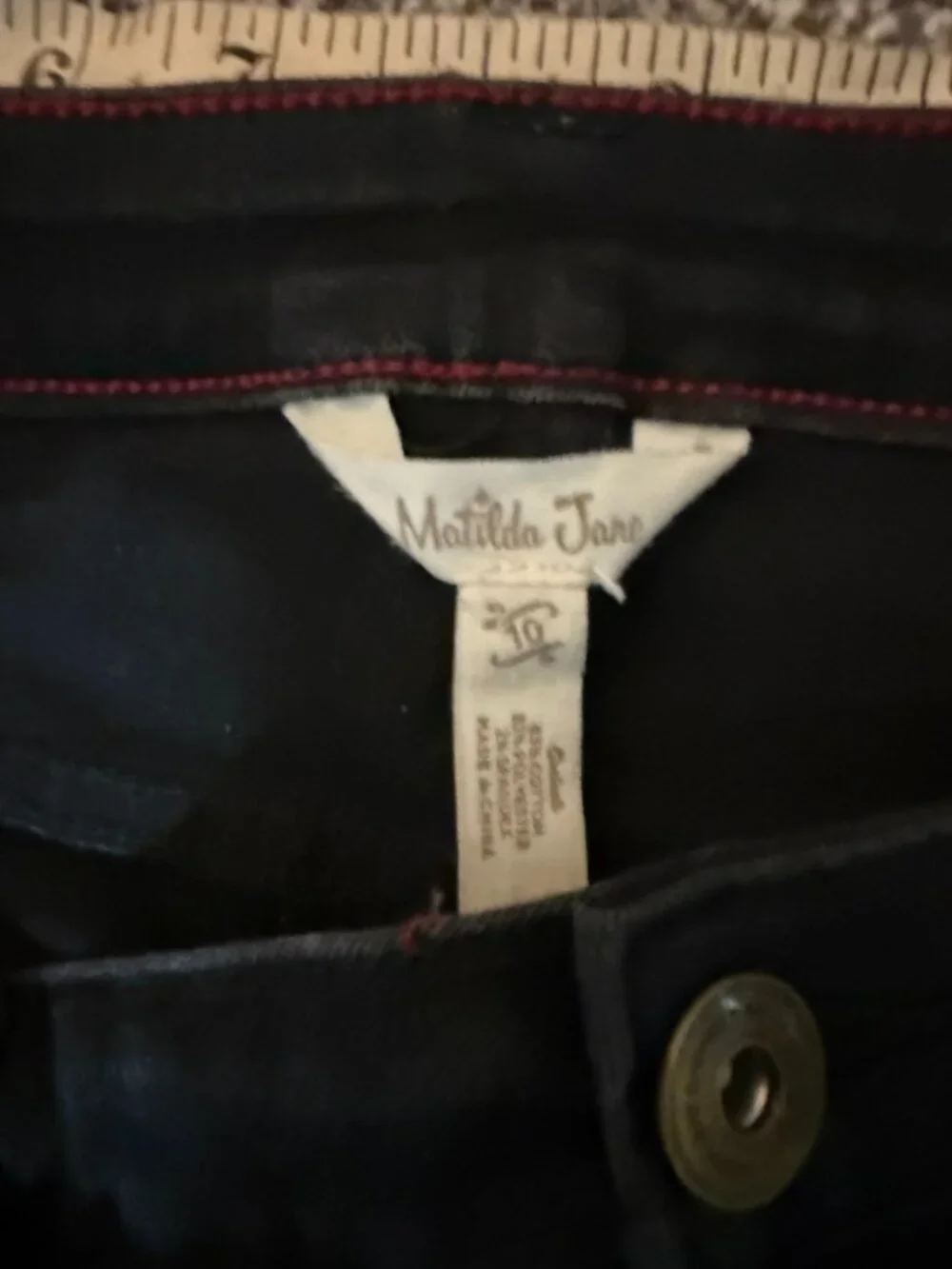 Matilda Jane Black Denim Skinny Jeans Size 10